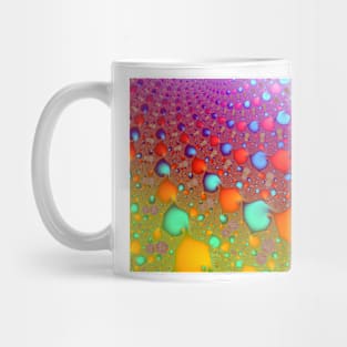 Colorful Rainbow Beads Background Pattern Mug